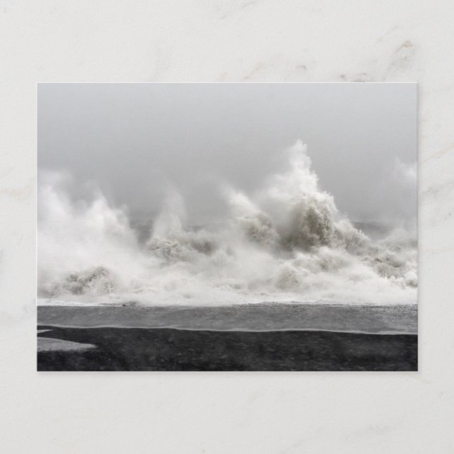 Cartão Postal Rough Winter Storm Ocean (Frente)