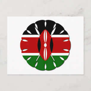 Cartão Postal Round Kenyan Motif: Um Símbolo Nacional