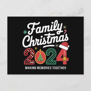 Cartão Postal Roupa Combinando para Natal em Família 2024 Esquad