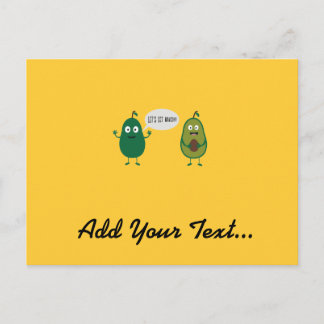 Cartão Postal roupa de abacate louca