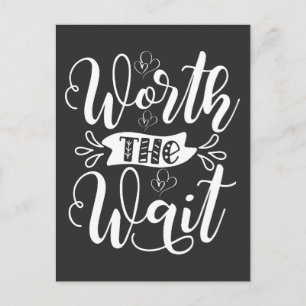 Cartão Postal Roupa Worth the Wait, anúncio de Bebê Arco-íris