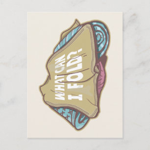 Cartão Postal Roupas dobráveis, dia de lavanderia