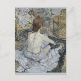 Cartão Postal Rousse La Toilette por Henri de Toulouse-Lautrec