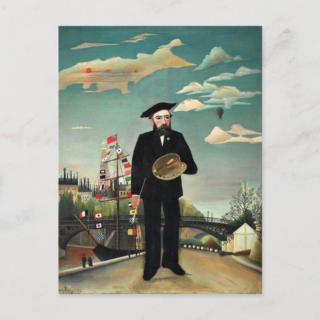 Cartão Postal Rousseau - Autorretrato, 1890 (Frente)