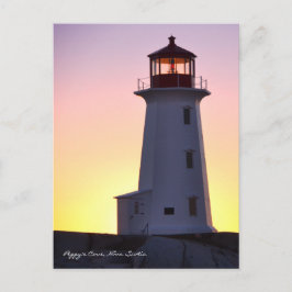 Cartão Postal Route Nova Escotia do Farol da Peggy