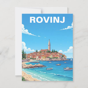 Cartão Postal Rovinj Croácia Viagem