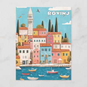 Cartão Postal Rovinj Croácia Viagem