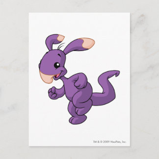Cartão Postal Roxo de Blumaroo