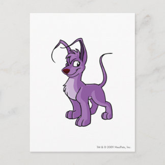 Cartão Postal Roxo de Gelert