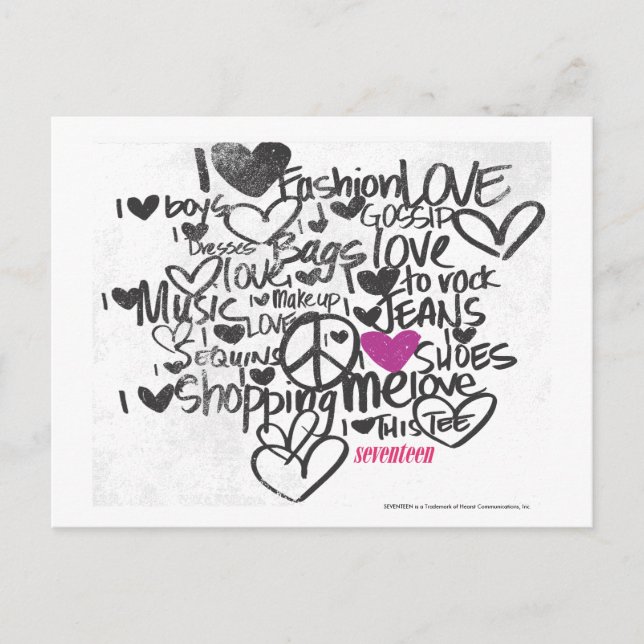 Cartão Postal Roxo dos grafites (Frente)