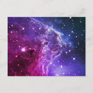 Cartão Postal Roxo Hipster do Tom Ombre da Cabeça de Macaco Nebu