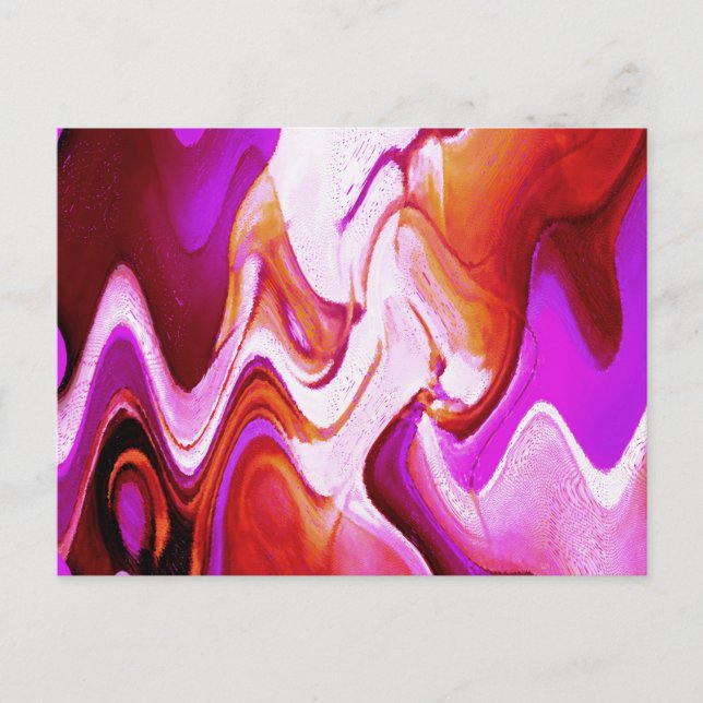 Cartão Postal Roxo Vermelho (Frente)