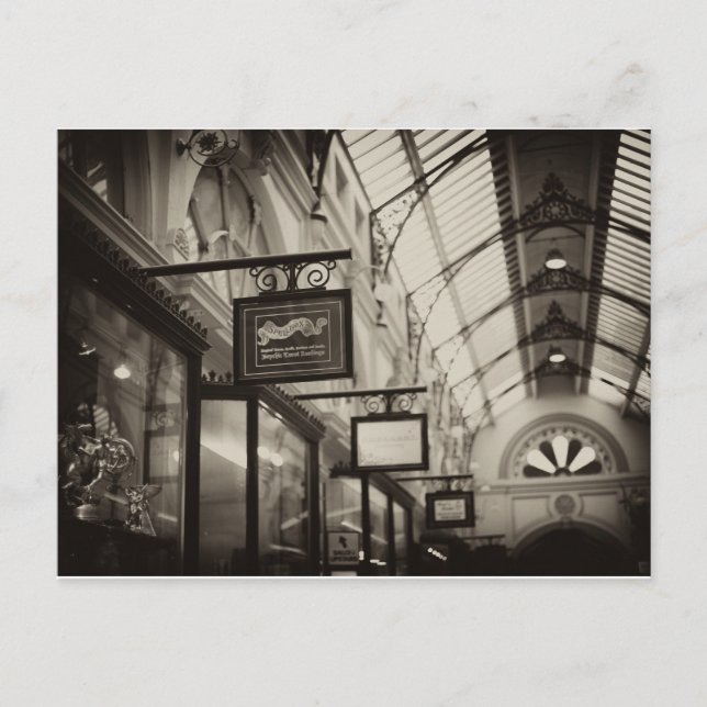 Cartão Postal Royal Arcade, Melbourne (Frente)