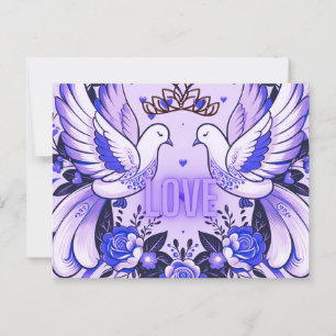 Cartão Postal Royal Doves of Love