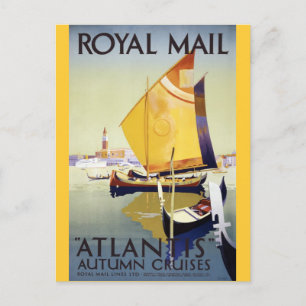 Cartão Postal Royal Mail "Atlantis" Autumn Cruises