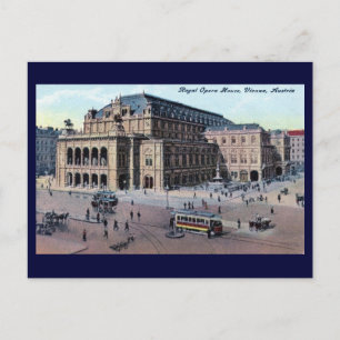 Cartão Postal Royal Opera House, Viena, Áustria c1915 Vintage