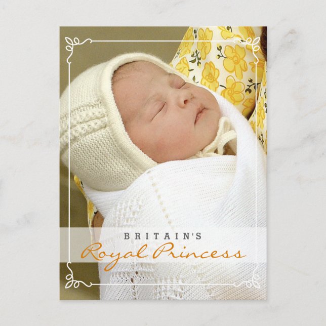 Cartão Postal Royal Princess - William & Kate (Frente)