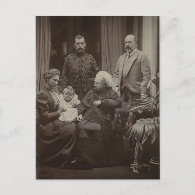 Cartão Postal ROYAL VISITA TSAR, TSARINA à Rainha Vitória #300 (Frente)