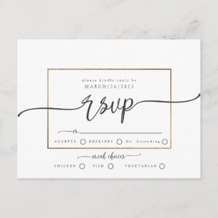 Cartão Postal rsvp