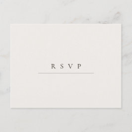 Cartão Postal RSVP de Caligração de Código QR Minimalista Modern