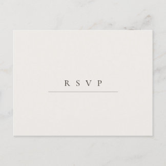 Cartão Postal RSVP de Caligração de Código QR Minimalista Modern