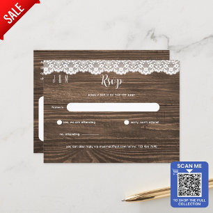 Cartão Postal RSVP De Casamento De Locais Brancos Russos Para Co