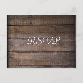 Cartão postal RSVP de Casamento Russo Moderno Simp