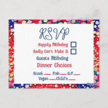 RSVP de Casamento Único do Casal Anime