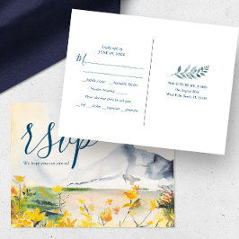 Cartão postal RSVP de Escolha de Refeição da Monta