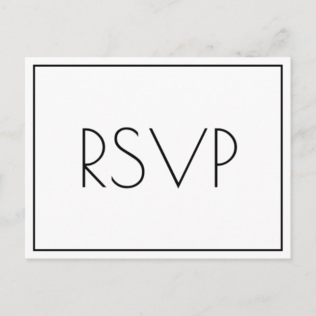 Cartão postal RSVP de Serene (Frente)