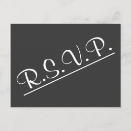 Cartão postal RSVP Elegante