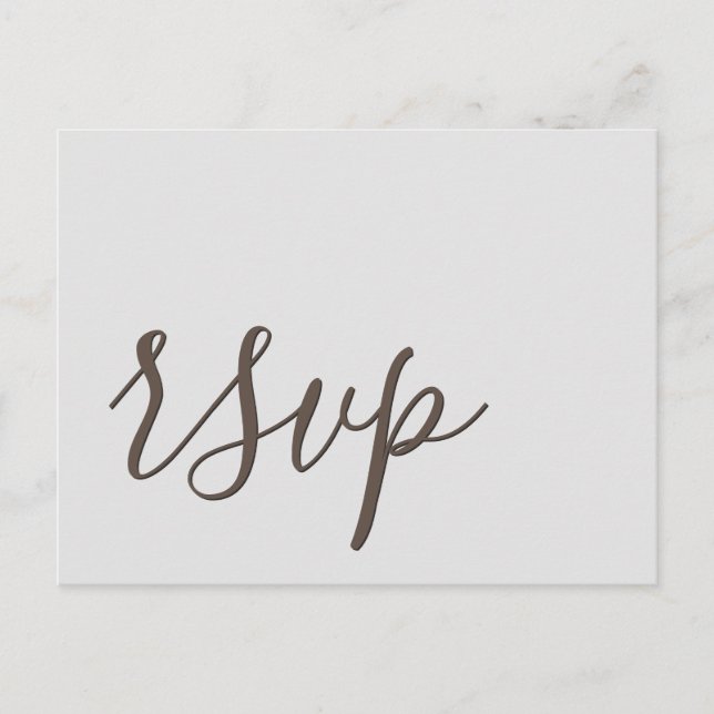 Cartão postal RSVP Glamoroso (Frente)