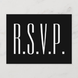 Cartão postal RSVP Limpo