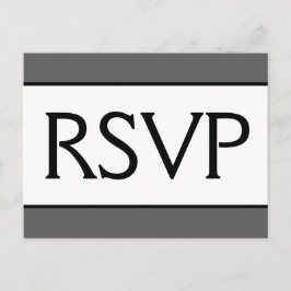 Cartão postal RSVP (RSVP) respeitável e luxuoso