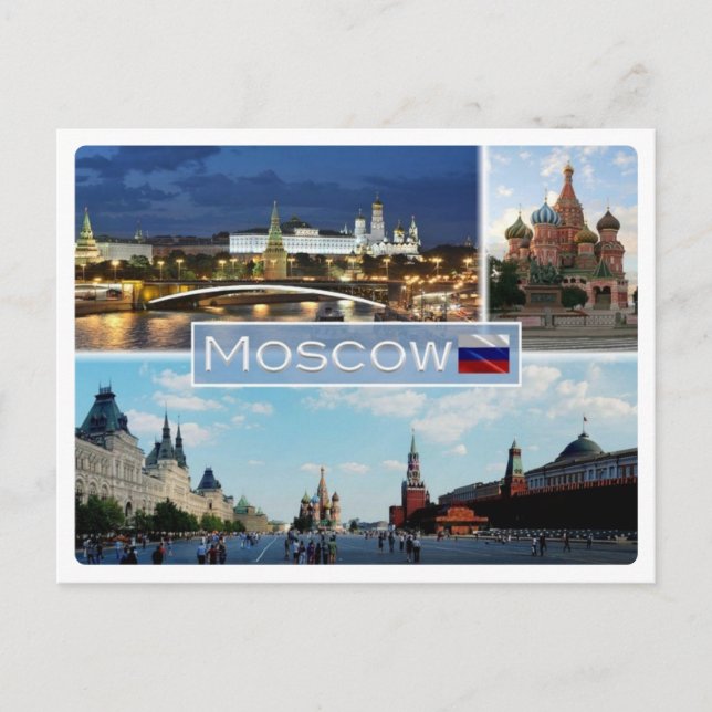 Cartão Postal RU Rússia - Moscou - (Frente)