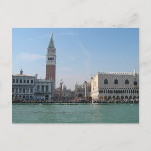 Cartão Postal Rua. A Praça de Mark do Grande Canal