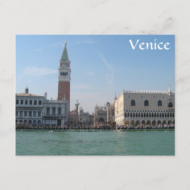 Cartão Postal Rua. A Praça de Mark do Grande Canal (Frente)