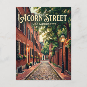 Cartão Postal Rua Acorn Massachusetts