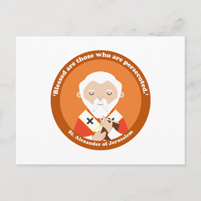 Cartão Postal Rua: Alexandre de Jerusalém (Frente)