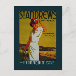 Cartão Postal Rua Andrews Algonquin Vintage PosterEurope