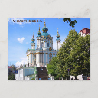 Cartão Postal Rua Andrews Church Kiev