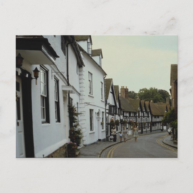 Cartão Postal Rua antiga, Warwick, Rhode Island, E.U.A. (Frente)