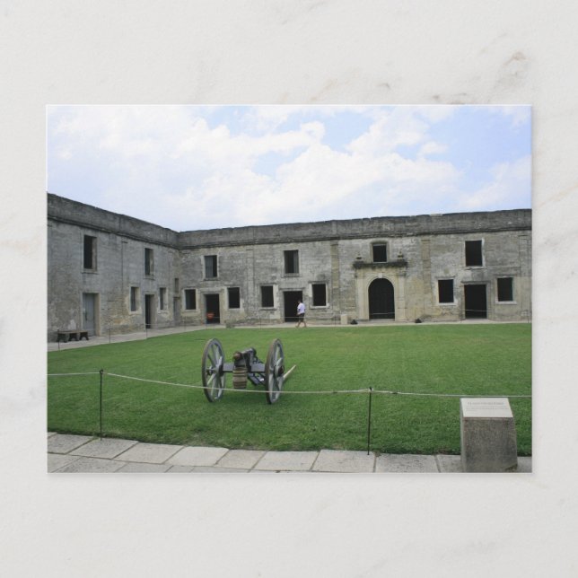 Cartão Postal Rua Augustine Fort Castillo de San Marcos II (Frente)
