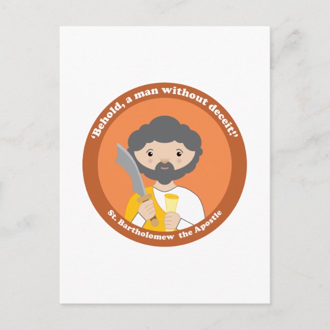 Cartão Postal Rua. Bartolomeu o Apóstolo (Frente)