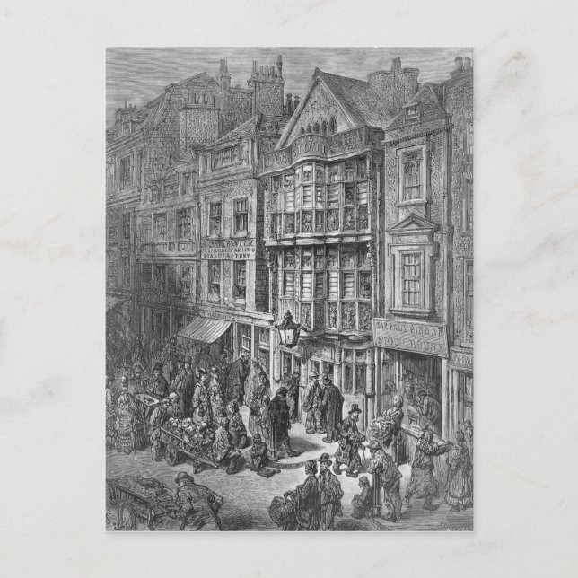 Cartão Postal Rua Bishopsgate (Frente)