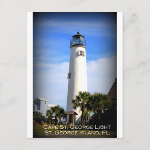 CARTÃO POSTAL RUA CAPE. GEORGE LIGHTHOUSE - RUAS. GEORGE ISLAND,