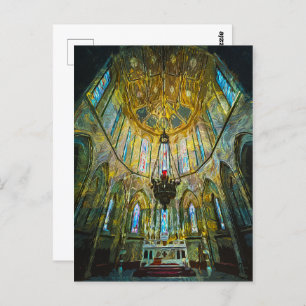 Cartão Postal Rua. Catedral de Maria Kilkenny, Irlanda Interior