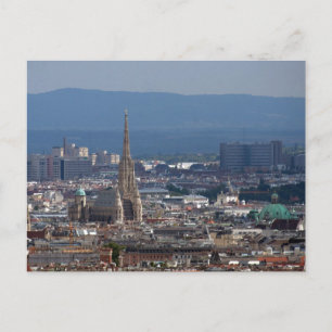 Cartão Postal Rua. Catedral de Stephen, Viena Áustria