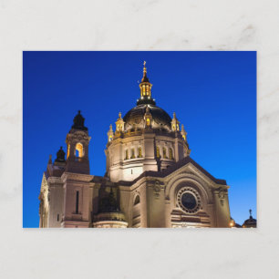 Cartão Postal Rua, Catedral Paul à Noite