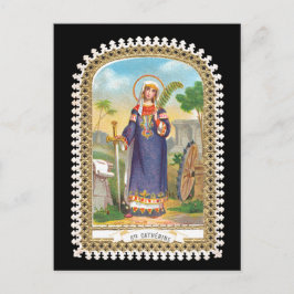 Cartão Postal Rua. Catherine de Alexandria no Posto de Vestido E